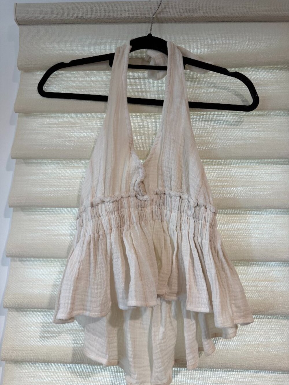 linen halter top (size M)